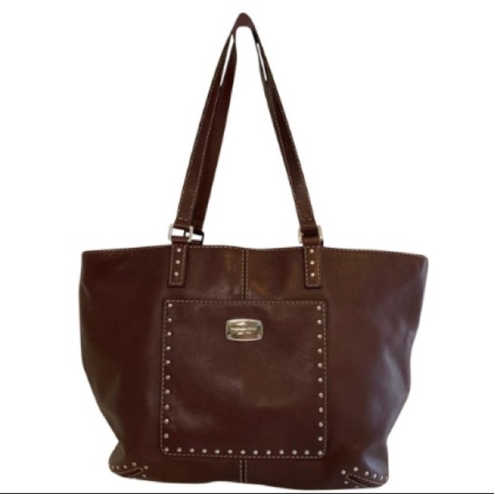 Michael Kors Astor Studded Leather Tote Bag